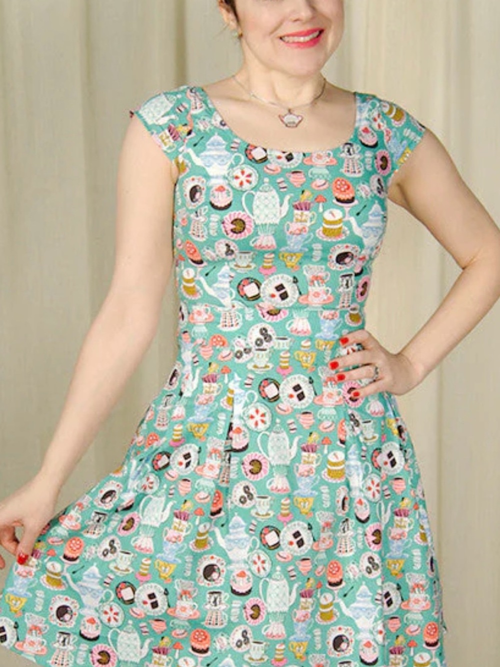 Retrolicious Mad Hatter Tea Party dress